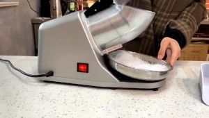 500W Heavy Duty Electric Ice Crusher Powerful Stainless Knife Automatic 2/4/8 BladeIce Ultra Fine Snow Ice Shaver Machine
