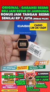 Jam Tangan Wanita Stylish CASIO LW-204-1ADF - Resin Hitam