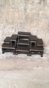 KODANG  โต๊ะหมู่บูชาไม้สัก หมู่ 9 หน้า 4 (เฉพาะตัวลูก) สีโอ๊ค กว้าง 30 ซม. ยาว 60 ซม. สูง 26 ซม.