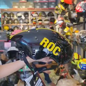 Mũ thể tháo chính hãng ROC R16 màu đen vàng có ảnh và video thật