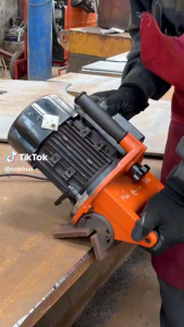 Máy Vát Mép Cầm Tay Unifast JT200 | Vát Mép Thép Tấm Độ Sâu 6mm Chính Hãng