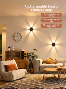 kufire | Wireless Magnetic Flower Induction Light Rechargeable Wall Light
