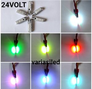 SEPASANG T10 24V RGB 7 WARNA 12V/24V