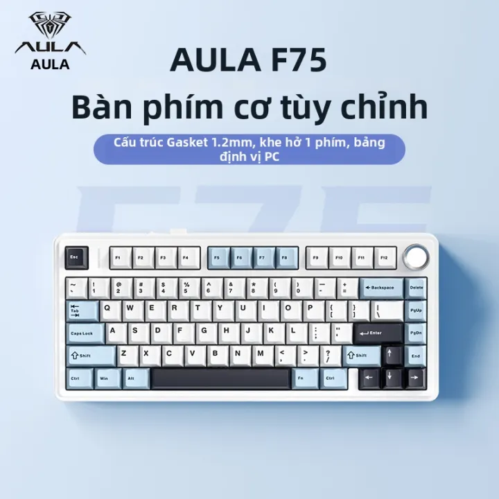 AULA | Bàn phím cơ AULA F75 - Kết nối 3 chế độ (Tri-mode), Hotswap (Thay nóng switch), Chuyên Gaming/Văn phòng | BigBuy360 - bigbuy360.vn AULA | Bàn phím cơ AULA F75 - Kết nối 3 chế độ (Tri-mode), Hotswap (Thay nóng switch), Chuyên Gaming/Văn phòng | BigBuy360 - bigbuy360.vn