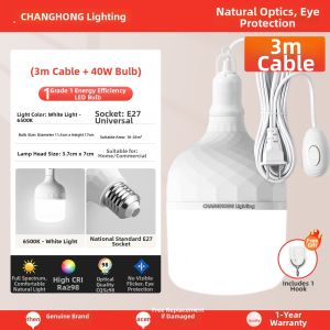 CHANGHONG | Switched Socket LED Light Bulb E27 Base