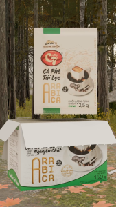 Combo 2 hộp - Cà phê chồn Arabica túi lọc ( phin giấy ) - Hộp 12 gói x 125g