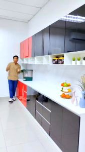 F&F: High Gloss Kitchen Cabinet /Kitchen Base Cabinet/kabinet dapur/almari dapur/storage cabinet