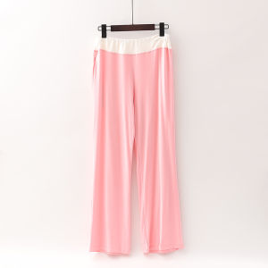 กางเกงโยคะทรงตรงยืดหยุ่นสำหรับผู้หญิง ทรงหลวม ระบายอากาศได้ดี แห้งเร็ว ทรงเอวกลาง กางเกงขายาว ผ้า Lycra