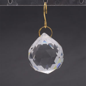 1Pc 30MM Ball Crystal Sun Catcher Prisms Hanging Suncatchers with Glass Prism Rainbow Maker for Windows Home Room Garden Decor