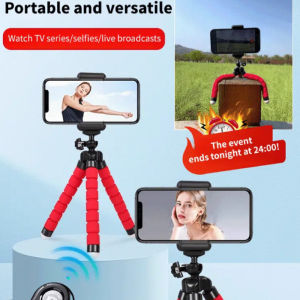 IN STOCK>360百变迷你小号八爪鱼海绵三脚架360 Variety Mini Octopus Sponge Tripod Mobile Phone Camera SLR Octopus Tripod手机相机单反章鱼三脚架