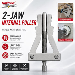Rafford 2 Jaw Internal Puller Extractor Tool Faucet Fitting Remover Drain Strainer Removal Tool Stuck Insert Puller Plumbing Rep