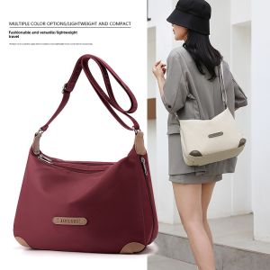 Large Capacity Oxford Cloth Crossbody Bag Womens Spring Summer Lightweight Multi-layer Simple Fashion Single Shoulder Bag