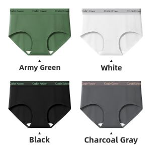 CarbinKoneer | CarbinKoneer Womens Pure Cotton Antibacterial Triangle Panties Seamless Underwear Comfortable Breathable Mid-Waist Shorts