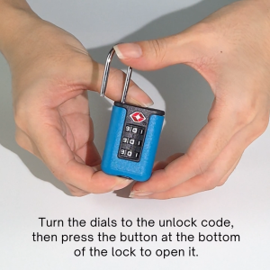 mixshop TSA lock Luggage Backpack Suitcase Anti-theft Lock 3 Digit Combination