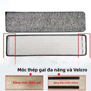 Khăn Lau Sàn Thay Thế Không Cần Rửa Tay Dụng Cụ Vệ Sinh Nhà Cửa Mop Phẳng Mop Xóa Sổ Mop Dán Khăn Lau Bụi Đầu Khăn Lau Sàn