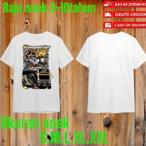 Baju bus anak Basuri telolet viral anak 3-10tahun pangeran free stiker