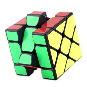 YongJun 3X3 Cube Axis Windmill Fisher Magic Cube Speed Cube Black Sticker YJ 3x3x3 Puzzle Toy For Children Kids Cubo Magico
