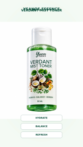 NEW Ysanoe Essence Verdant Mist Toner 50ml Organic Facial Toner Brightening Skin Hydrating Moisturizing Pore Tightening Acne Care Oil Control Natural Herbal Face Essence for Women Men