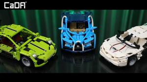 CaDA Legend Sport Car Pull back Vehicles Brick DIY 1:18 Scale Vehicles Set C52024W