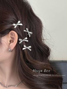 Simple Cool Butterfly Knot Hair Clip Womens New 2025 Forehead Hair Styling Tool Hair Accessories Hair Grips Fashionable Hairpins