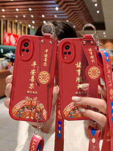 เคสโทรศัพท์ซิลิโคนหนังแกะแบบพกพาพร้อมสายรัดข้อมือสำหรับ VIVOX60PRO ป้องกันการตกหล่นแบบครอบคลุมเต็มจอ หน้าจอโค้ง พร้อมสายรัด