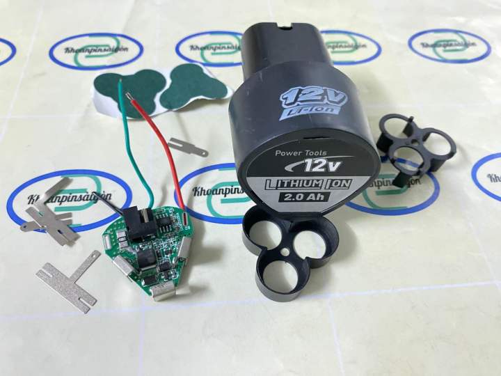 Vỏ mạch pin 10.8V(12v) tam giác 3 cell china. Kiểu B | Lazada.vn