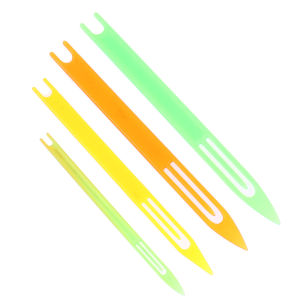 【W】7pcs Weaving Fishing Netting Needle Rustproof Accessories Plastic Mending Repair Net Line Shuttles Random Color