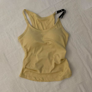 Yellow Vest Top Simple Design No Sleeve Strap Womens Summer Short Style NASAXSPACEX Brand Commute Style Other Material 100%