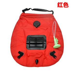 Portable Outdoor Camping Solar Energy Foldable Hot Water Bag Shower Bath Water Heating Bag Flower Shower Wild Camping Equipment