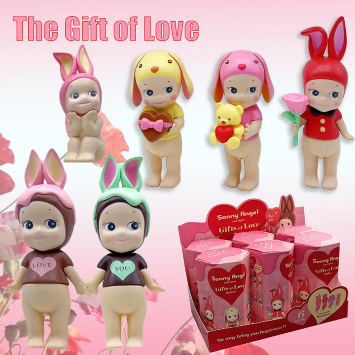 2025 New Kiss Kiss Series Mystery Box Fashion Blind Box Kawaii Character Decoration Mini Figure Charm Birthday Gift