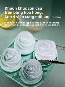 MONLEYTA | Mold hình hoa hồng Nhật Bản bằng silicon cấp thực phẩm để làm đá Whiskey tại nhà Hộp làm đá Chế biến thực phẩm Chế biến đồ ăn nhanh