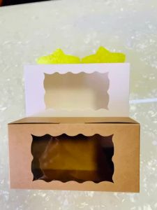 16/32 pieces Rectangular with Transparent Window Mini Kraft Paper Gift Box Wedding Party Supplies Handmade Crafts Birthday