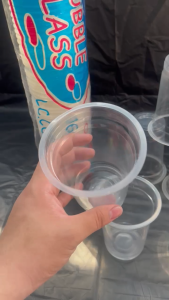 GELAS POP ICE/GELAS BUBBLE/GELAS OZ/GELAS PLASTIK MEREK BUBBLE FOOD SAVE 12 OZ 14 OZ DAN 16 OZ ISI 2000 PC