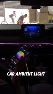 Car Ambient Light Interior Dream Color RGB Breathe Door Decoration LED Acrylic Strip App Control 6 in 1 18 in 1 22 in 1