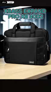 Cặp Đựng Laptop Cao Cấp Xbags Expand Pro XB4002 Màu Đen Chống Nước Chống Sốc Khóa Mở Rộng Tiện Lợi Đựng Được Laptop 17 Inch Sang Trọng Chuyên Nghiệp!