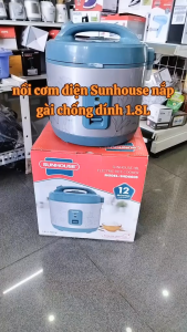 NỒI CƠM NẮP GÀI 1.8L SUNHOUSE SHD8605. ĐẸP-BỀN-RẺ-BẢO HÀNH CHÍNH HÃNG TOÀN QUỐC