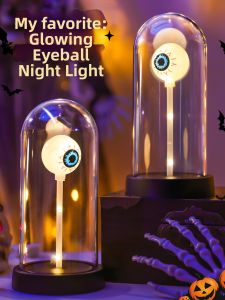 BEAUTY IN THE LIGHT | Decorative Night Light Glowing Eyeball Halloween Decor