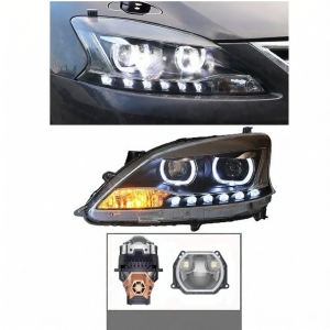 TANLUZE | Bộ Đèn Pha LED Ánh Sáng Ban Ngày Dual Beam Lens Angel Eyes Laser