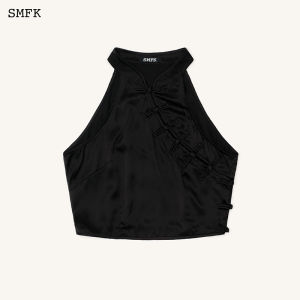 SMFK | Classical Mandarin Collar Silk Vest