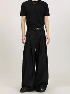 Quần Ống Rộng Dáng Chữ a Phong Cách Mỹ Cổ Điển Cho Nam Quần Dài Thoải Mái Dáng Rộng Thiết Kế Đa Năng Quần Dài Thẳng