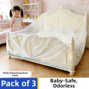ZTION | Child Safe Unscented Dust Cover One-Time Use String Draw Plastic Film