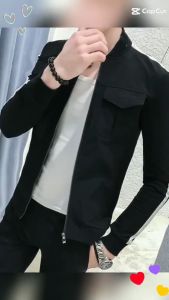 Áo Khoác Áo Khoác Nam Chất Kaki Mềm Có 2 Túi Trước Ngực Với 2 Màu Đen Trắng Dễ Phối Trẻ Trung Năng Động Mã H14