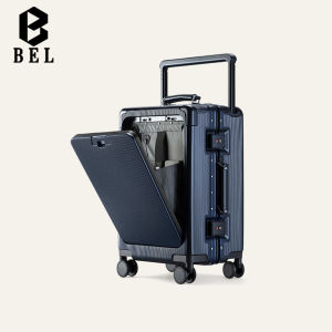 Aluminum Frame Carry-On Suitcase 20 Inch Luggage Travel Bag with Password Lock And Pull Rod 24 Inch Silent Suitcase 26 Inch
