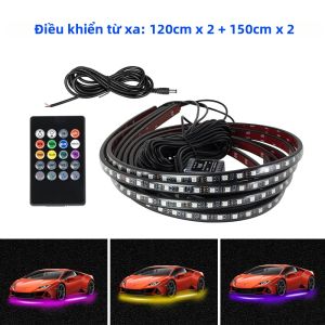 Đèn LED Neon RGB Trang Trí Gầm Xe Dải Đèn Mềm Dẻo Chống Nước Điều Khiển Từ Xa/ứng Dụng Đèn Dưới Gầm Xe