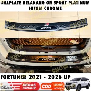 Sillplate Belakang All New Fortuner GR SPORT 2021 2024 2025 Platinum Hitam List Chrome