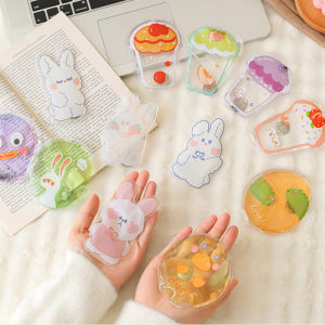 5Pcs/set Mini Cartoon Hand WarmerReusable Self-Heating Gel Warmers for Christmas Stocking StuffersCute Heating Pack for Travel
