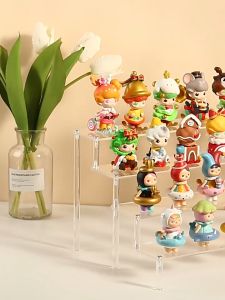 Clear Acrylic Display Stand Riser Toy Storage Figure Display Rack for Figurine Jewelry Perfume Cupcake Dessert Models