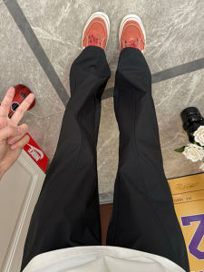 กางเกงลำลองผู้ชาย American Ice Silk Quick Dry กางเกงขายาวทรงตรง ทรงหลวม ทรงลำลอง สีพื้น ฤดูร้อน 2025 แบรนด์ Yulin