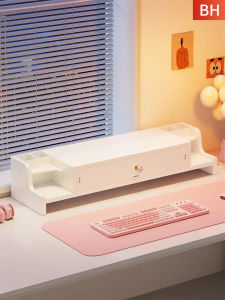 evesigar | Elevated Monitor Support Shelf With Drawer