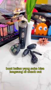 SALYS LENTIVEN Alat Cukur Elektrik Rambut Jenggot Kumis Smart Trimmer Electric Shaver Listrik Portable 3 in 1